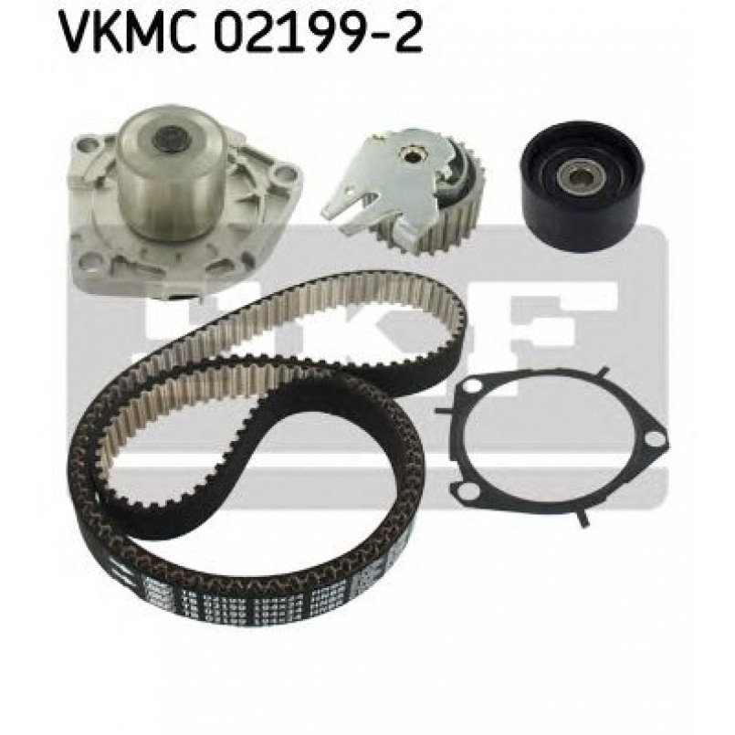 VKMC 02199-2 SKF - Насос охолоджуючої рідини + комплект зубчатого ремня